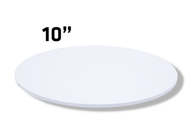 BOXXD™ CakeBoards 10" White Masonite (MDF) Round Cake Board