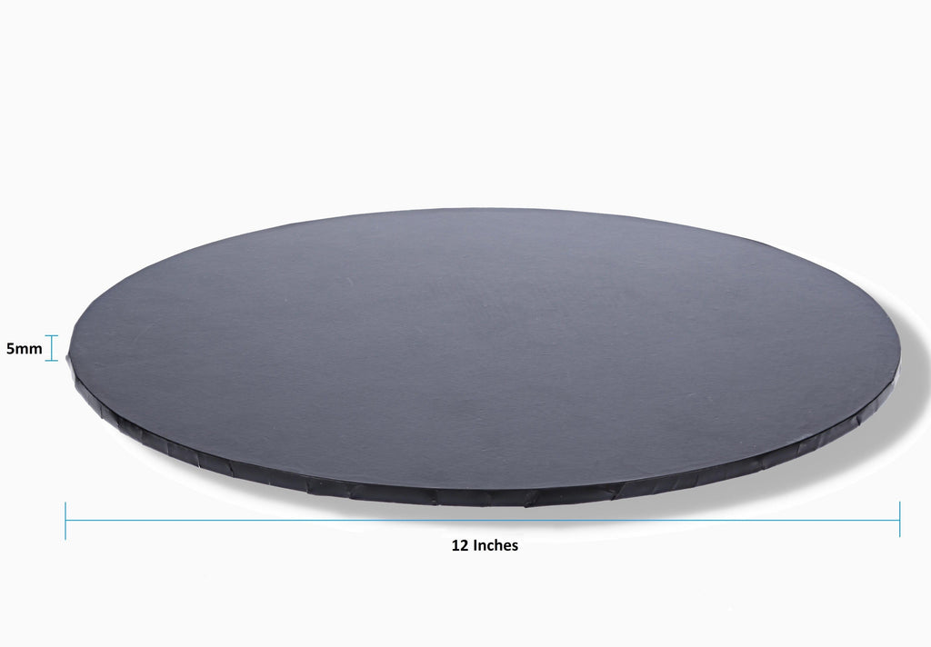 BOXXD™ CakeBoards 12" Black Masonite (MDF) Round Cake Board