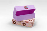 21 x 11 x 8.5cm Custom Branded 2 Donut Box