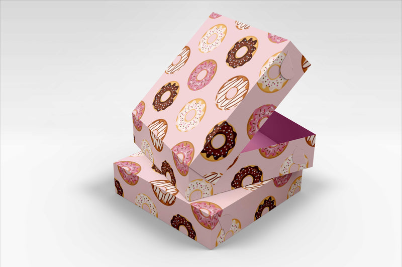 BOXXD™ CustomDonutsBoxes 21 x 21 x 8.5cm Small Custom Branded Donut Box