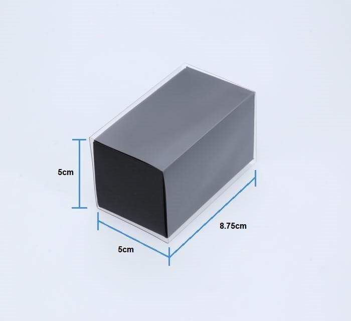 BOXXD™ MacaronBoxes 3 Macaron Dessert Box with Clear Slide Cover - Black Designer Range