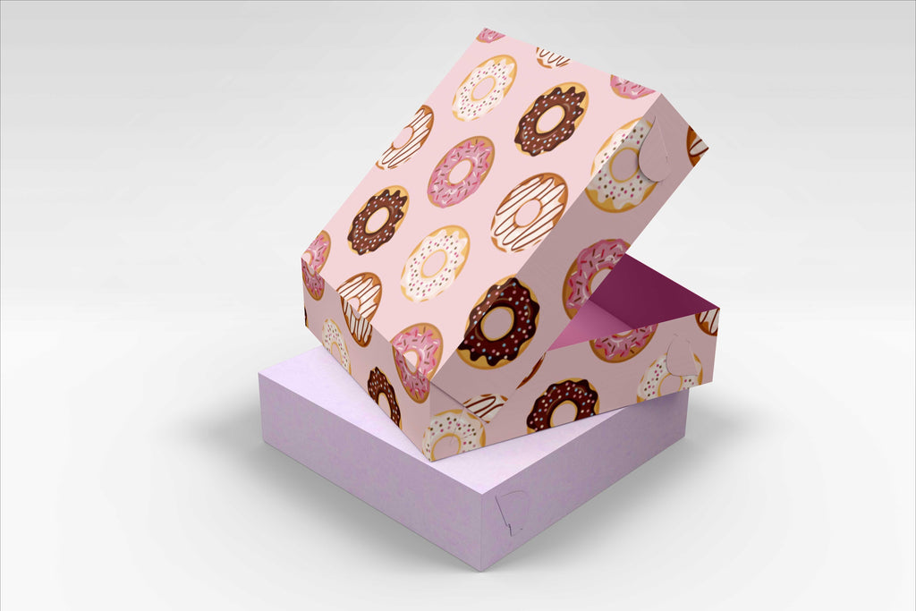 BOXXD™ CustomDonutsBoxes 31 x 21 x 8.5cm Custom Branded 6 Donut Box