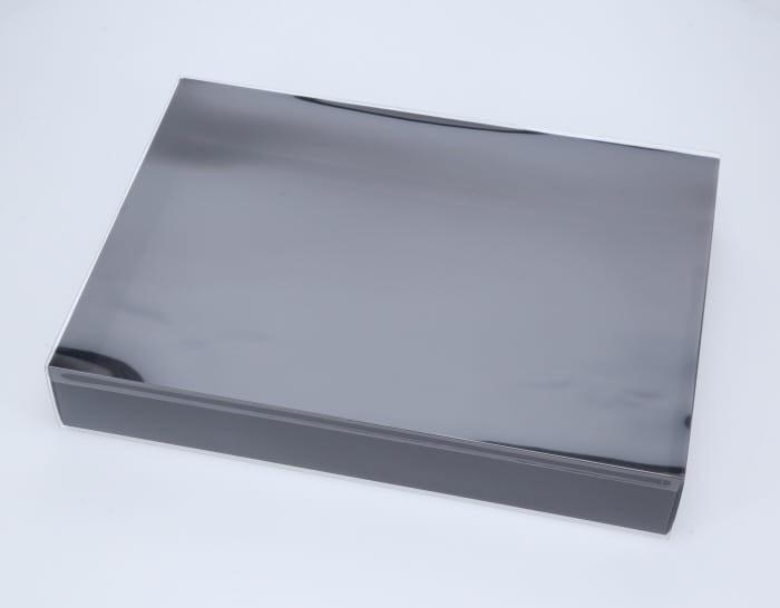 BOXXD™ CookieBoxes 32 x 23 x 5cm X-Large Cookie Dessert Box with Clear Slide Cover - Black Designer Range