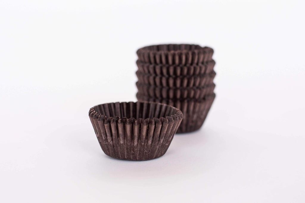 BOXXD™ PattyPans #390 (Mini Cupcake) 1000 Qty, Brown Paper Patty Pans - Baking Cups