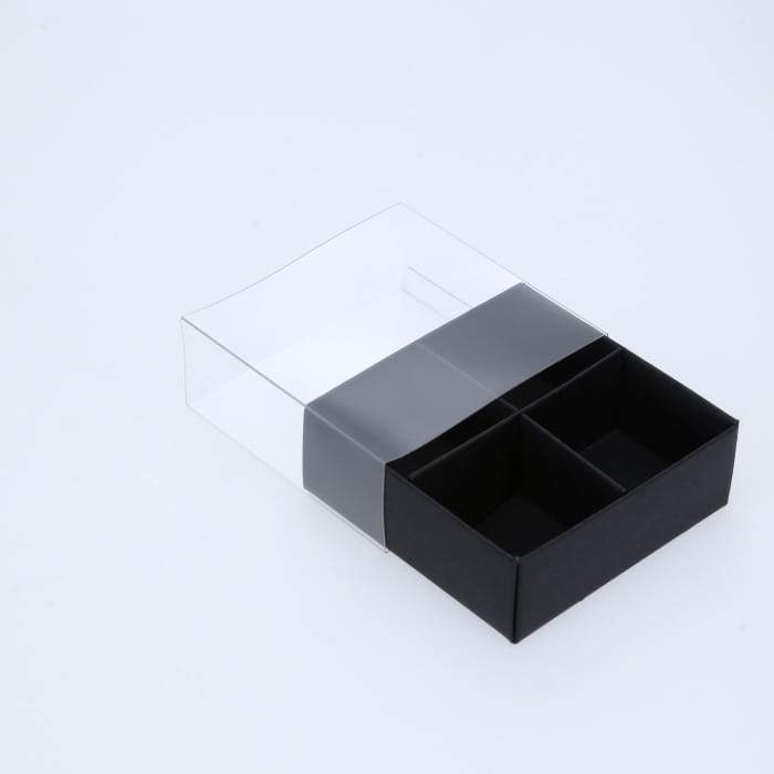 BOXXD™ ChocolateBox 4 Chocolate Box with Clear Slide Cover - Black Designer Range