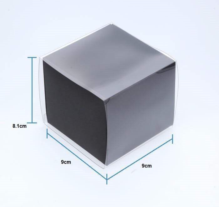 BOXXD™ CupcakeBoxes 1 Regular Cupcake Boxes with Clear Slide Cover - Black Designer Range