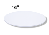 BOXXD™ CakeBoards 14" Inch White Masonite (MDF) Round Cake Board