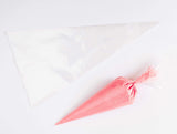 18” Inch (45.72cm) 100 Qty, Large Clear Disposable Piping Pastry Bags for Soft Icing