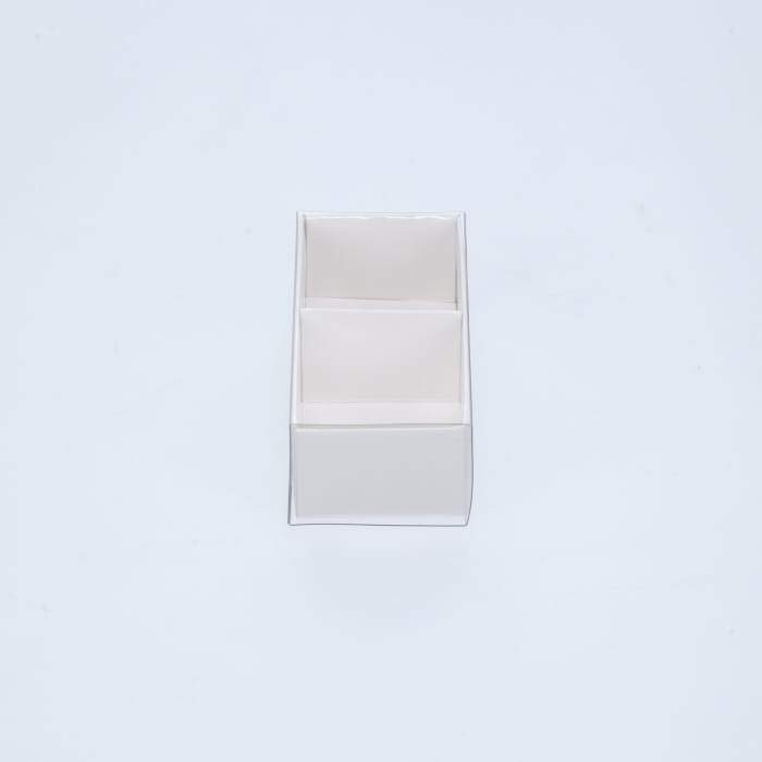 BOXXD™ ChocolateBox 2 Chocolate Box with Clear Slide Cover - Gloss White