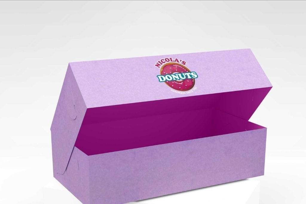 BOXXD™ CustomDonutsBoxes 21 x 11 x 8.5cm Custom Branded 2 Donut Box