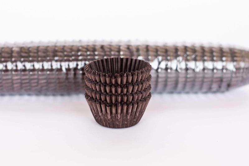 BOXXD™ PattyPans #390 (Mini Cupcake) 1000 Qty, Brown Paper Patty Pans - Baking Cups