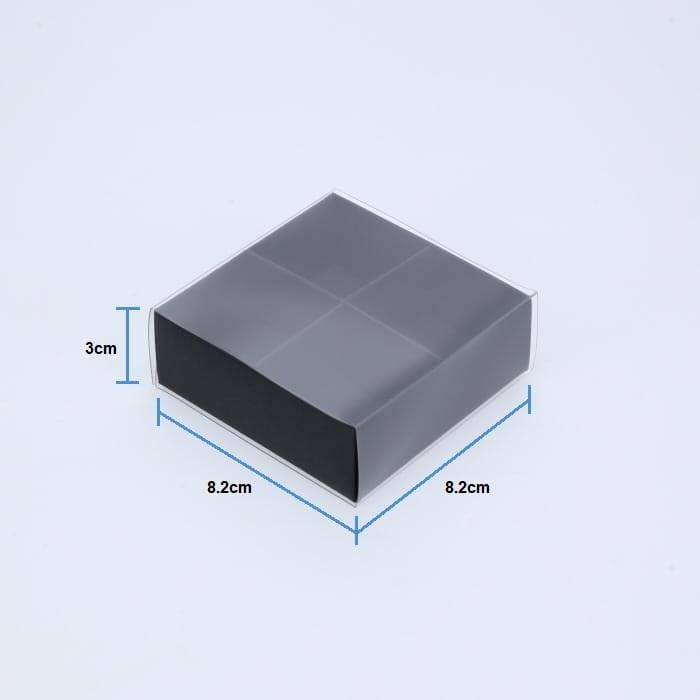 BOXXD™ ChocolateBox 4 Chocolate Box with Clear Slide Cover - Black Designer Range