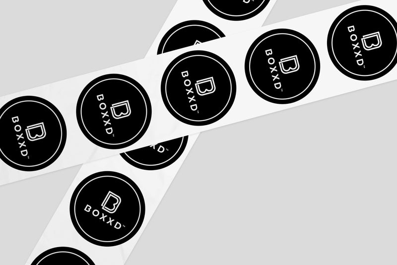 BOXXD™ Stickers Custom Branded Embossed Stickers